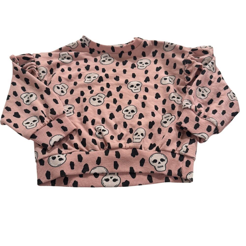 Jessica Simpson Baby Girl 18M Pink Skull Sweater